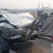 Jeep Tiagan Tabrak Mazda di Tol Wiyoto Wiyono