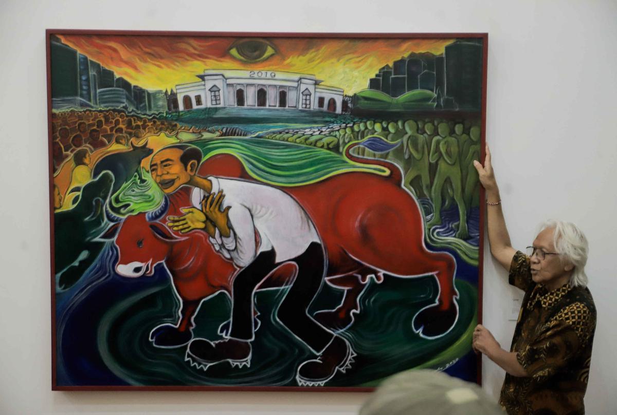 Lukisan Yos Suprapto diturunkan dari Galeri Nasional