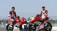 Dua pebalap AHRT, Dimas Ekky dan Andi Gilang, bakal balapan di Sirkuit Estoril, Portugal dalam lanjutan FIM CEV International Championship 2017. (Astra Honda Racing Team)