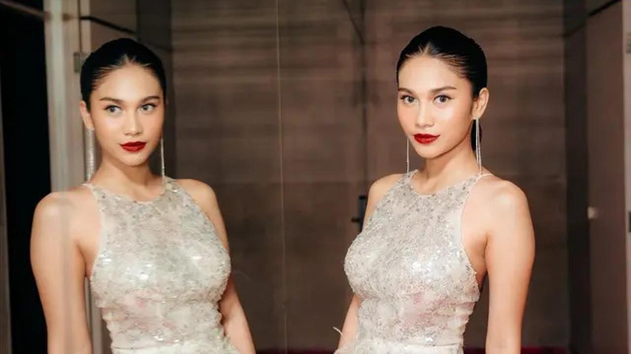 7 Potret Azizah Salsha Kenakan Gaun Sequin Tanpa Lengan, Tampil Bold dan Glamor