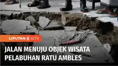Pergerakan tanah di Kabupaten Sukabumi, Jawa Barat, terus meluas. Kali ini mengakibatkan jalan menuju obyek wisata Pelabuhan Ratu ambles, sehingga membahayakan pengendara.