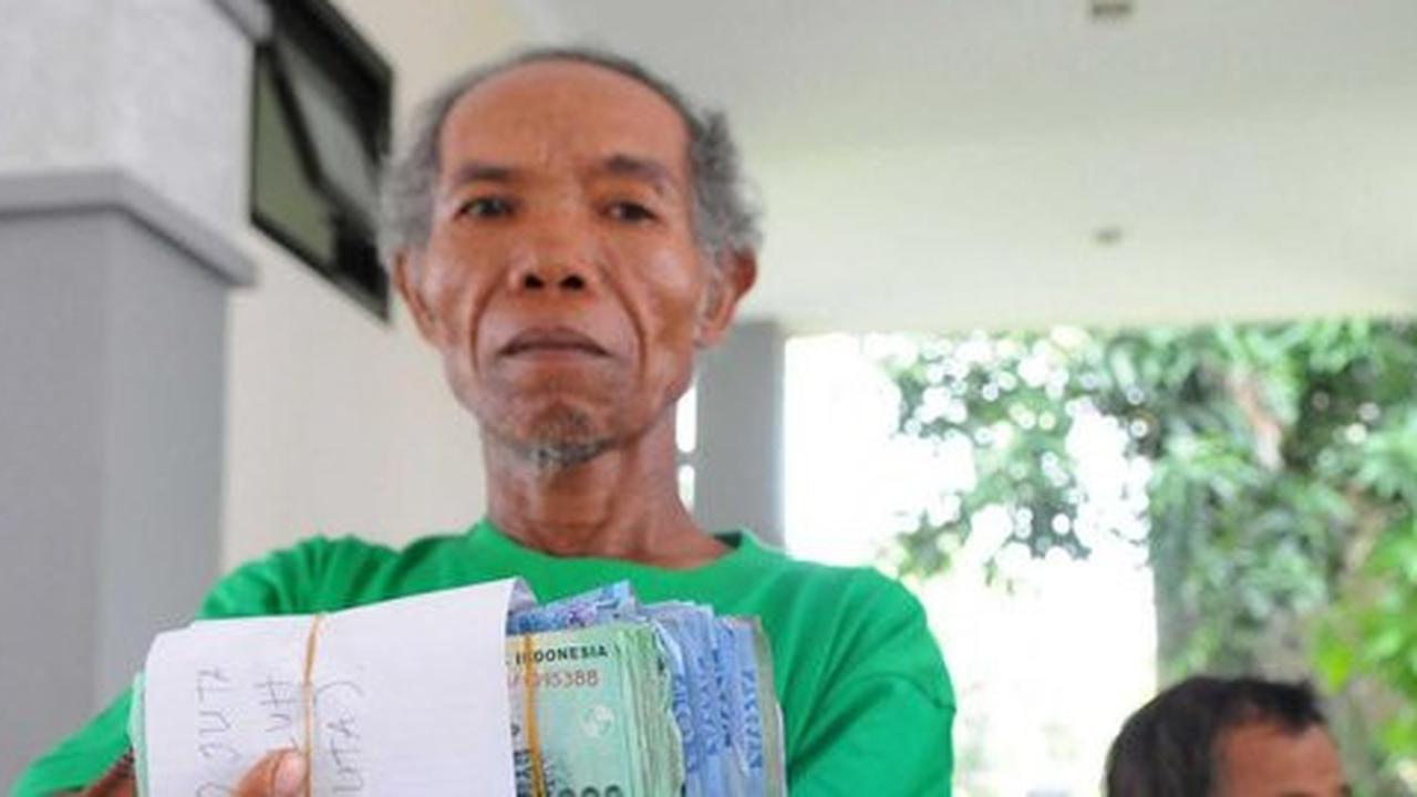 Pengemis ini kedapatan bawa uang Rp 25 juta