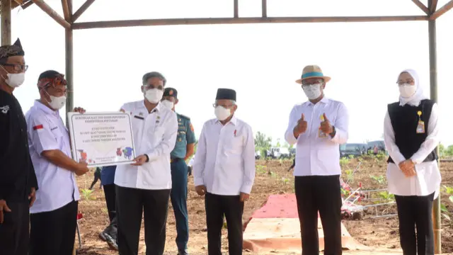 Wapres Ma'ruf Amin Ajak Masyarakat Jabar Bertani dengan Konsep Integrated Farming
