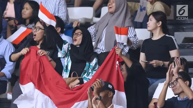 Suporter Korea dan Indonesia