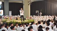 Menteri Agama RI, Nasaruddin Umar saat membuka Matsama 2025 di Madrasah Aliyah Negeri (MAN) 4 Jakarta, Senin (14/7/2025). (Tim News).