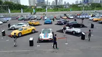 Untuk merayakan hari jadi ke-70 tahun, Porsche mengadakan Sportscar Together Day (SCTD), di Show DC Oasis Arena, Bangkok, Thailand, Sabtu (14/7/2018).(Arief/Liputan6.com)