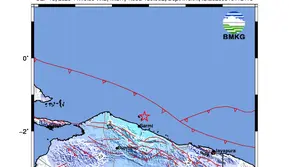 Gempa Magnitudo 5,1 Guncang Sarmi Papua