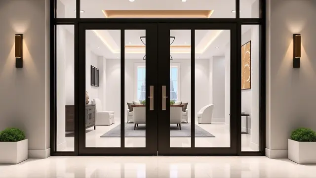 Pintu Double Door dengan Sentuhan Kontemporer