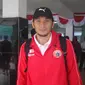 Michael Orah meminta maaf pada Jakmania setelah gagal mempersembahkan kemenangan dalam laga debut bersama Persija Jakarta. (Bola.com/Zulfirdaus Harahap)