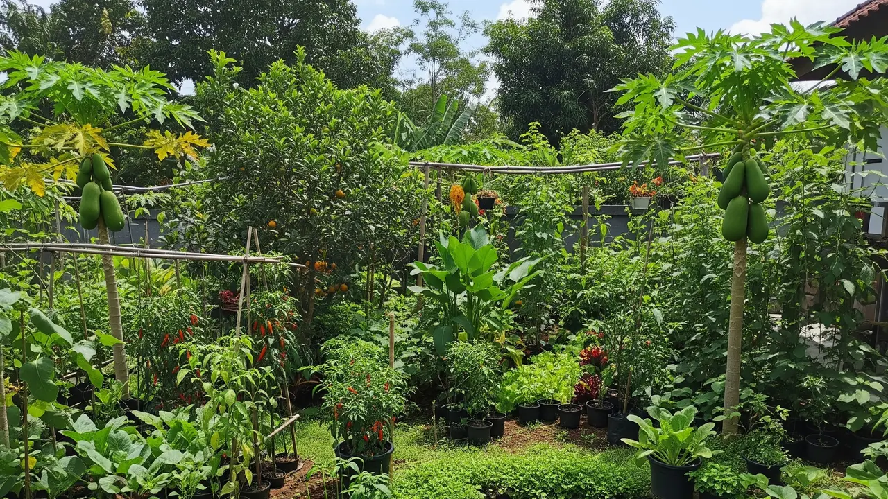 Model Kebun Sayur di Pekarangan Rumah