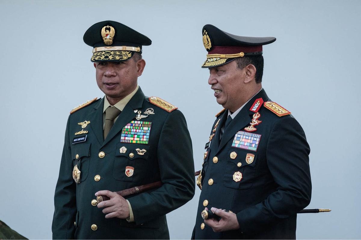 FOTO: Presiden Prabowo Lantik 2.000 Perwira TNI-Polri di Istana Merdeka