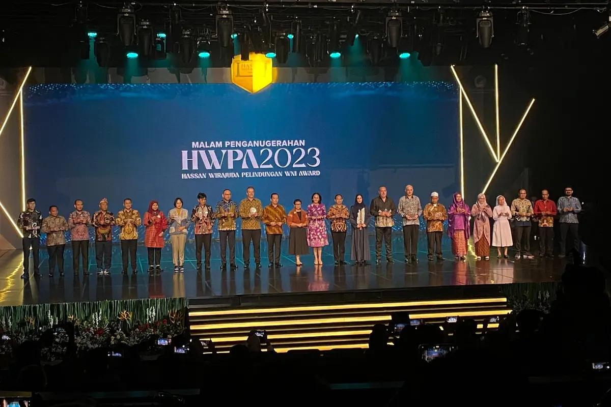 Kementerian Luar Negeri (Kemlu RI) kembali menyelenggarakan Malam Penganugerahan Hassan Wirajuda Perlindungan Award untuk tahun 2023 (Liputan6.com/Teddy Tri Setio Berty).