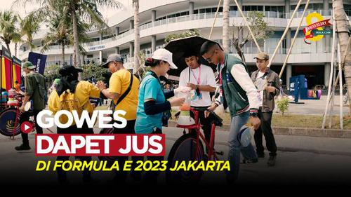 VIDEO: Bike to Juice! Hiburan Lain yang Ada di Formula E 2023 Jakarta