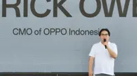 Patrick Owen, CMO Oppo Indonesia saat membuka Oppo Run 2024. (Liputan6.com/Yuslianson)