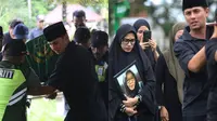 7 Potret Pemakaman Ibu Ussy Sulistiawaty, Andhika Antar Mertua ke Liang Lahat