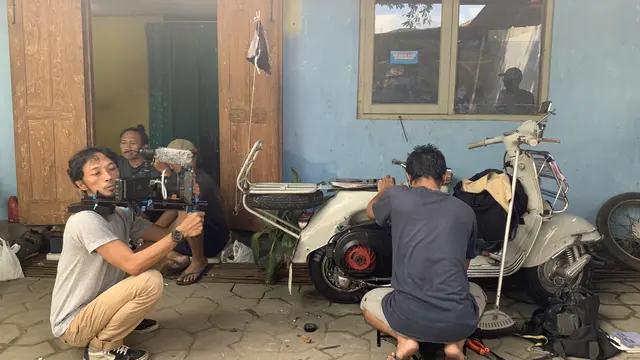 Suasana di lokasi syuting film The Last Day. (Foto: Dok. Koleksi Pribadi Mario Arfani)