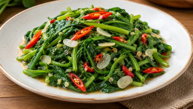 Cara Membuat Tumis Daun Labu