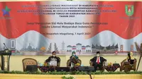 Diskusi peningkatan Indeks Literasi Kabupaten Magelang, Kamis (1/4/2021) (Liputan6.com/ Istimewa)