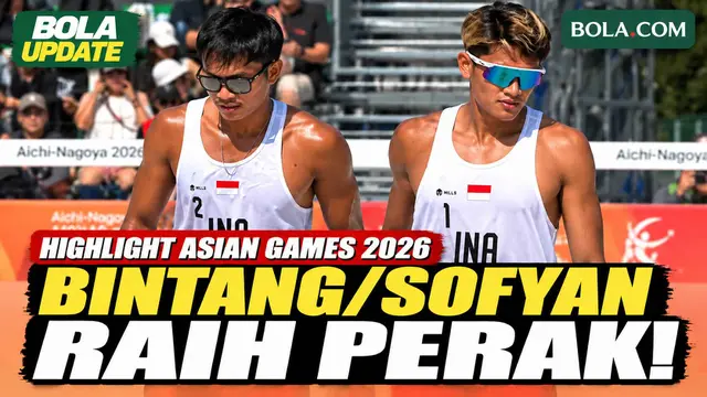 Highlight Final Voli Pantai Putra Indonesia vs Qatar, Bintang/Sofyan Raih Perak Asian Games 2026
