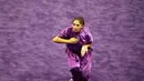 Atlet Wushu asal Libanon, Corry-jane Aoun saat beraksi, pada Kejuaraan Dunia Wushu 2015 di Istora Senayan, Jakarta, Minggu(15/11/2015). (Bola.com/Nicklas Hanoatubun)