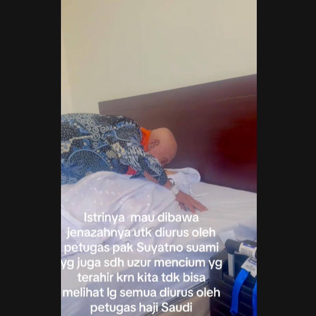 Banjir Air Mata, Momen Haru Kakek Jemaah Haji Cium Sang Istri untuk Terakhir Kali karena Meninggal di Tanah Suci