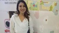 Tya Ariestya saat ditemui di acara Festival Ibu dan Buah Hati di Intermark BSD City, Tangerang Selatan, Sabtu (5/5/2018).