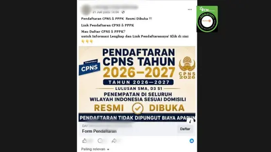 Deretan Hoaks Pendaftaran CPNS 2026 Beredar di Media Sosial, Cek Faktanya