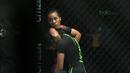 Aksi Priscilla saat mengunci petarung asal Filipina, Rome Trinidad pada ajang One Championship 2018 di Jakarta Convention Center, Sabtu (12/5/2018). Priscilla menang padan ronde pertama. (Bola.com/Nick Hanoatubun)