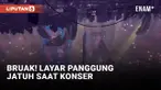 Ngeri! Layar Raksasa Jatuh ke Panggung di Konser Boy Band Mirror
