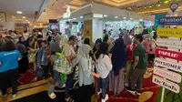 Para moms ramai-ramai menghadiri Mother-Baby & Education Expo (Mombee) 2023 di Medan