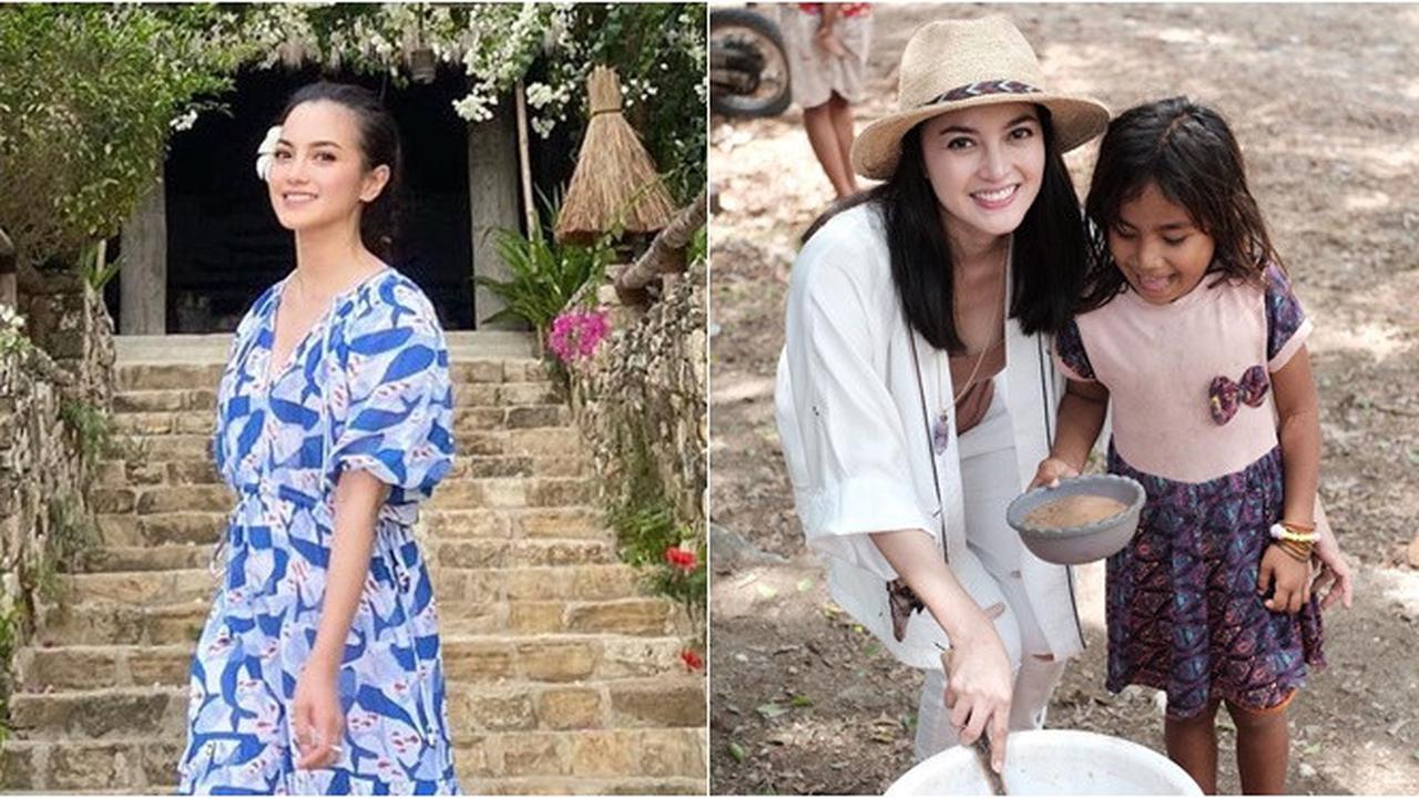 7 Potret Liburan Ririn Ekawati di Sumba, Bagi Vitamin Untuk Warga Setempat