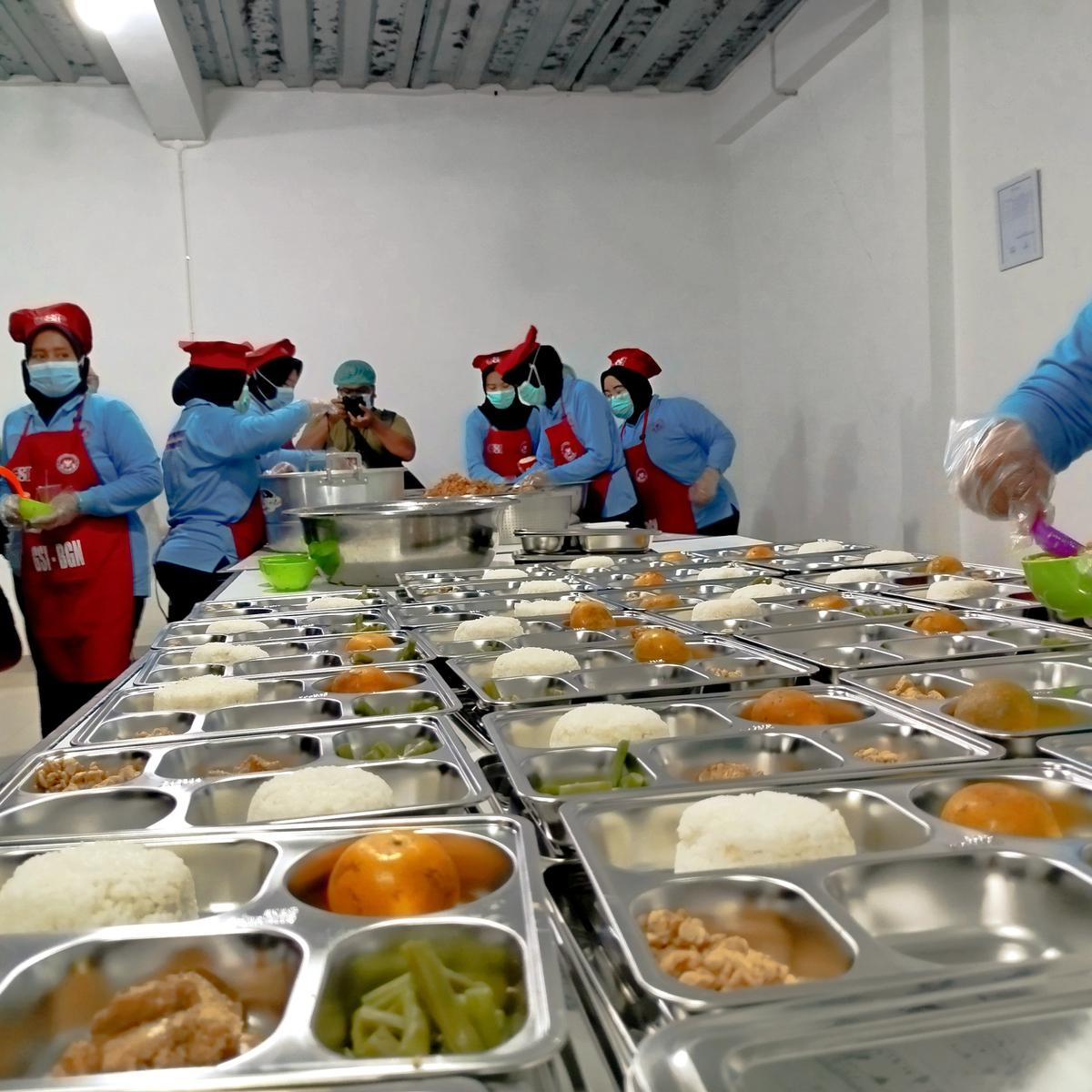 Dapur Makan Bergizi Gratis di Depok