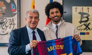 Barcelona merampungkan transfer penyerang Timnas Jerman, Karim Adeyemi, dari Borussia Dortmund. (Doc Barcelona)