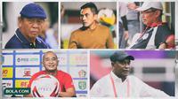 5 Pelatih Lokal: Sartono Anwar, Kas Hartadi, Edy Paryono, Seto Nurdiyantoro, Kurniawan Dwi Yulianto  (Bola.com/Adreanus Titus)
