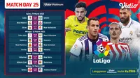 Jadwal Pertandingan La Liga Spanyol Matchday ke-25 Live Streaming Vidio : Cadiz Vs Getafe, Real Madrid Vs Espanyol