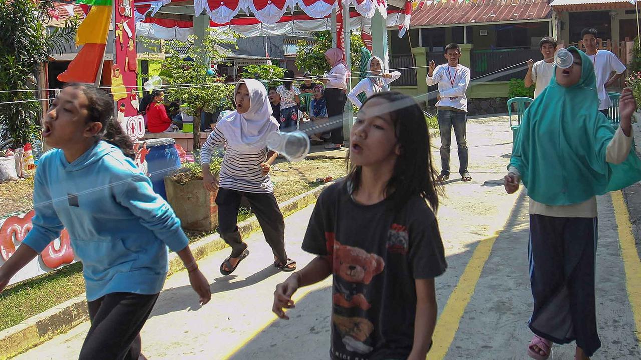 FOTO: Semangat Merah Putih, Anak-Anak Antusias Ikuti Lomba 17-an