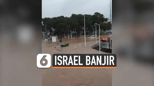 VIDEO: Israel Juga Terendam Banjir, Begini Penampakannya