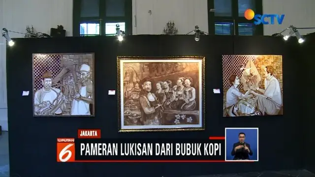 Museum Seni Rupa dan Keramik di gelar pameran lukisan unik dari bubuk kopi. Pameran berlangsung dari tanggal 9-16 Februari 2019.
