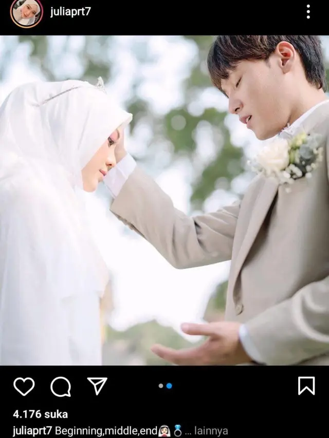 Selebgram Julia Prastini menikah