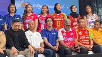 Konferensi Pers Proliga 2026 di Studio Lantai 8 SCTV Tower, Senayan City hari Senin (22/12/2025). (Hendry Wibowo/Bola.com)