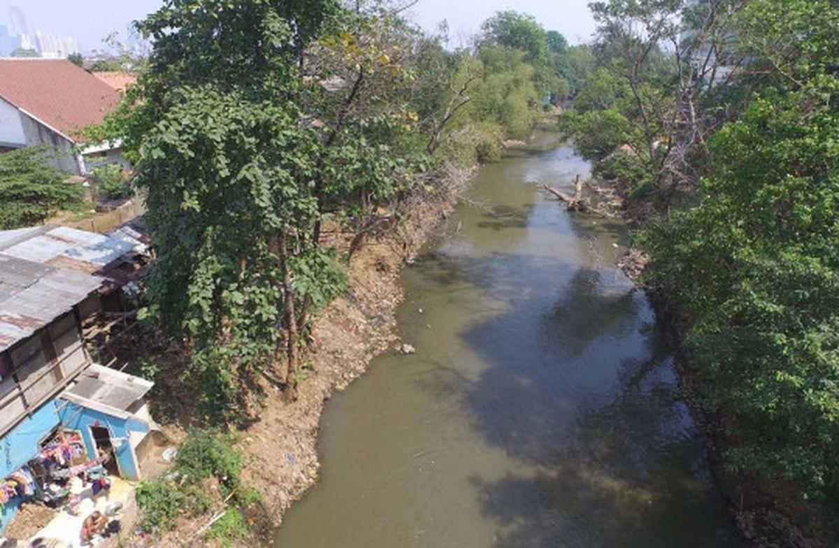 Beginilah pemandangan udara Kampung Pulo usai digusur
