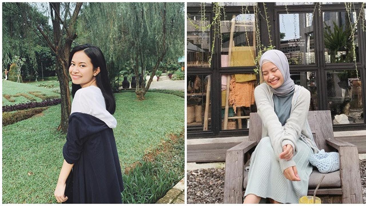 6 Potret Hanggini saat Berhijab, Tampil Beda dalam Series Ustad Milenial