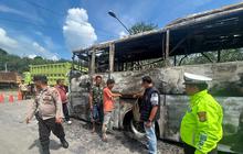 Bus AKAP Jakarta-Padang Terbakar di Musi Banyuasin, 38 Orang Lolos dari Maut