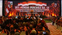 Presiden Jokowi menghadiri acara ormas Pemuda Pancasila di Solo (Liputan6.com/ Fajar Abrori)