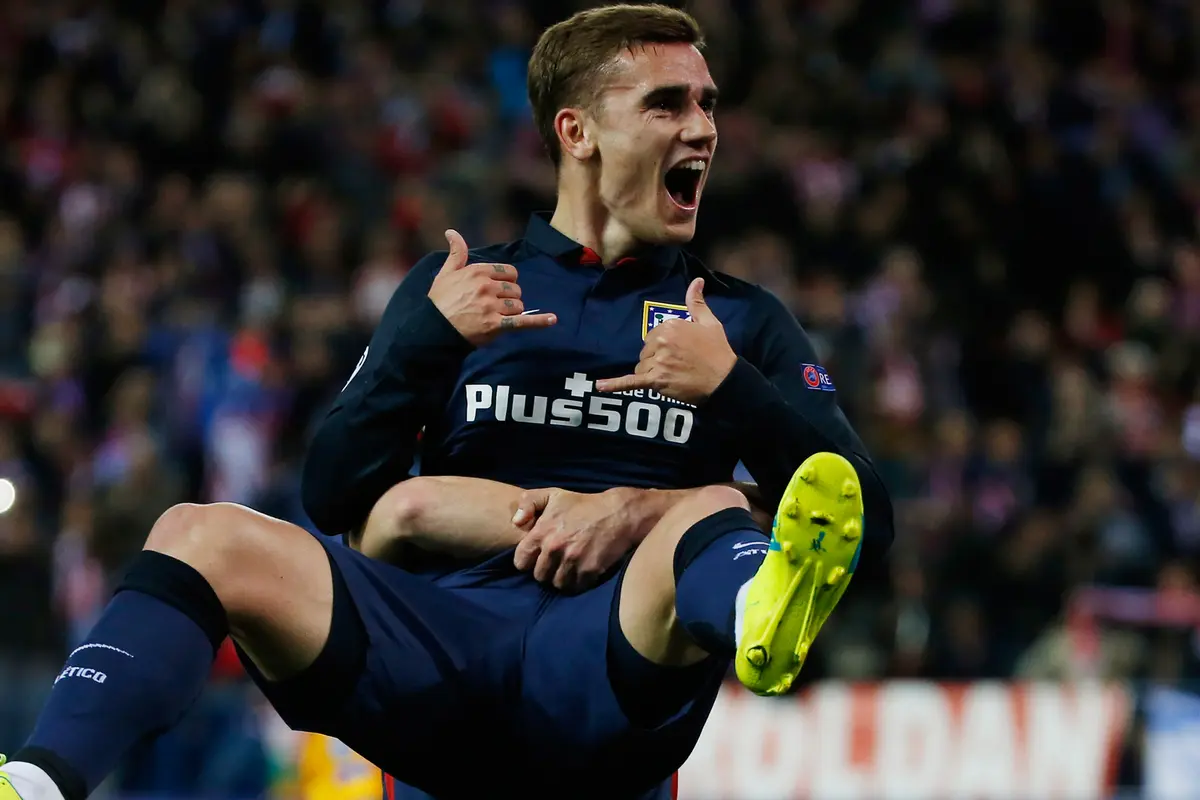 Antoine Griezmann, penyerang Atletico Madrid yang dibidik Manchester United (MU)