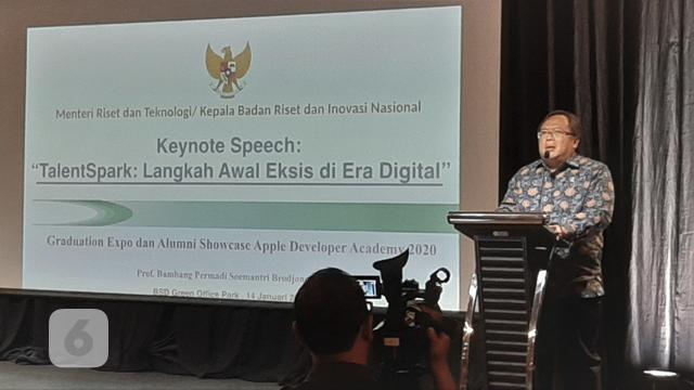 Bintangbola - Menristek Berharap Apple Developer Academy Hadir di Ibu Kota Baru