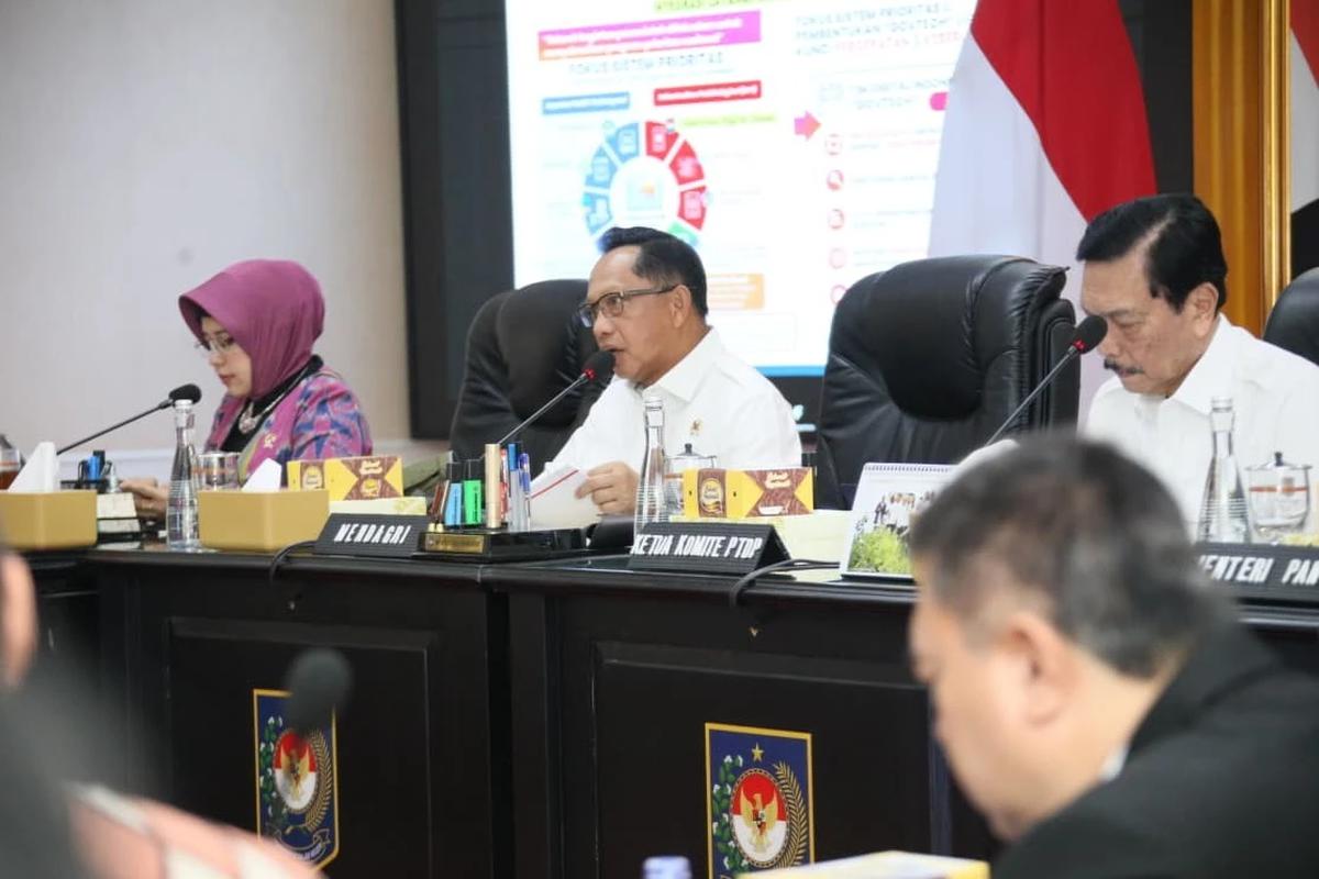 Mendagri Tito Karnavian saat Sosialisasi Piloting Digitalisasi Bantuan Sosial di Tingkat Nasional