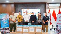 Penyerahan bantuan sosial yang akan didistribusikan kepada masyarakat. (Foto: Istimewa)
