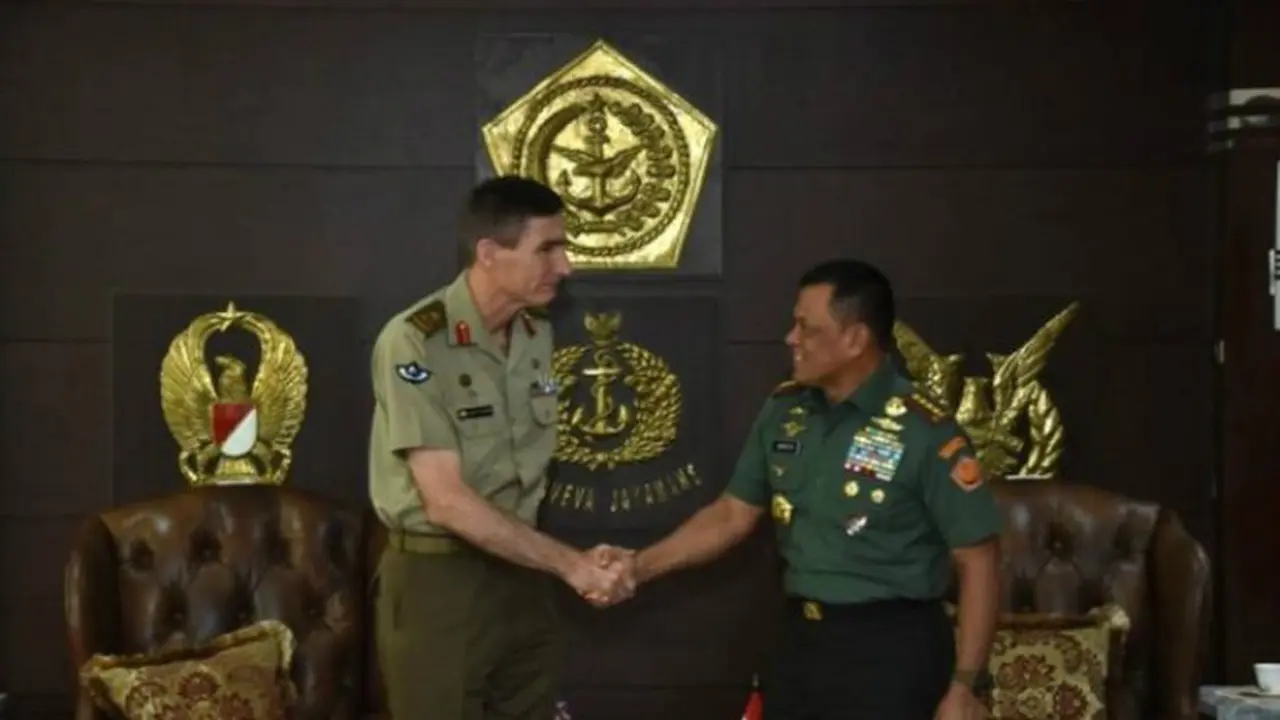 Panglima TNI dan KSAD Australia Angus Campbell