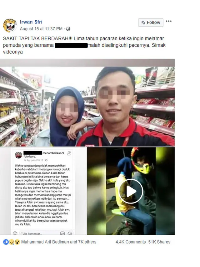 [Bintang] Lima Tahun Pacaran dan Berakhir karena Diselingkuhin, Curhatan Pria Ini Jadi Viral
